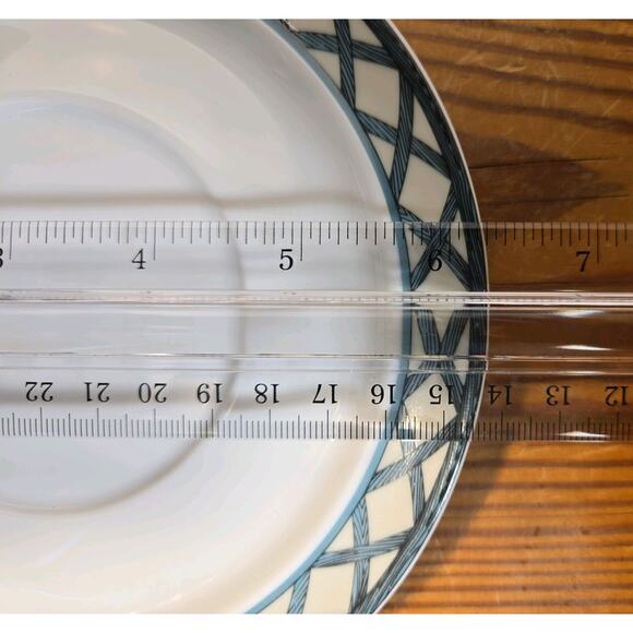 Dansk Nordic Garden Floral Lattice Saucers (Set of 3) - Picture 5 of 6